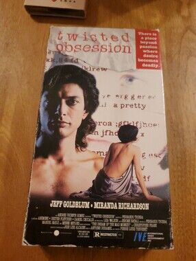 Vintage Twisted Obsession VHS Tape 1990 Erotic Thriller Jeff Goldblum IVE Rare
